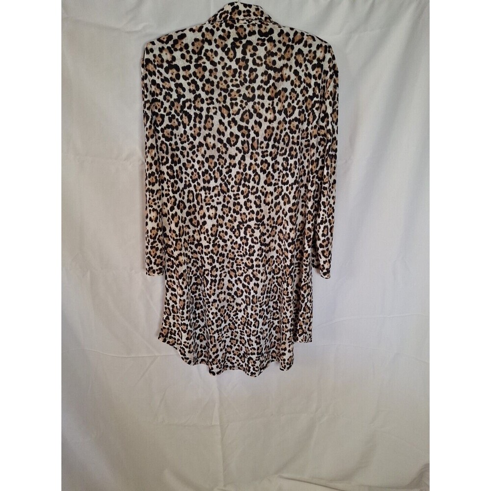 ATTITUDES BY RENEE Women's Animal Print Beige Midi Dress Size M (1457) - Picture 10 of 12